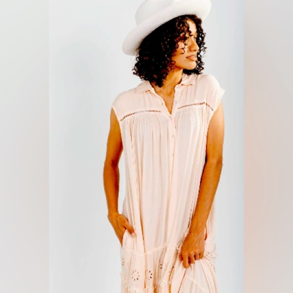 Free People Pretty Cozy‎ Maxi Dress Size S - Picture 3 of 11